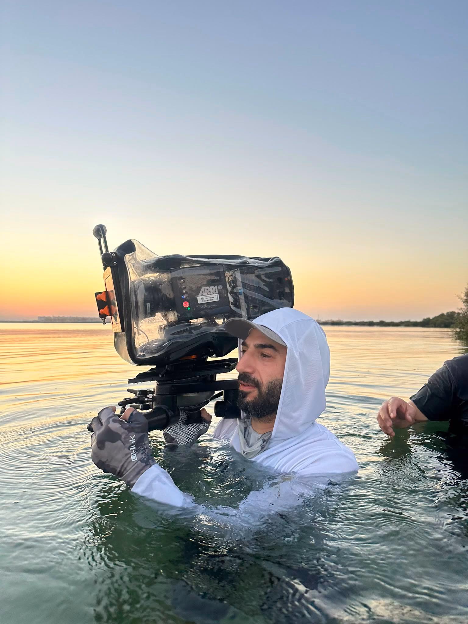 Hassan Kilani, Middle East and Africa Director of Photography, filming with an ARRI camera on location